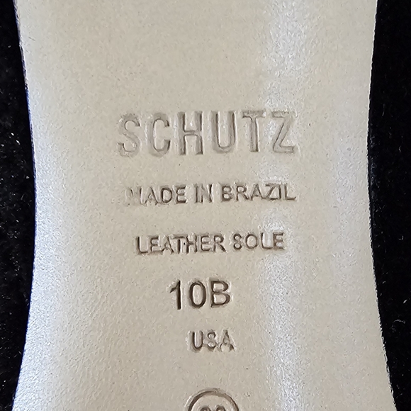 Schutz Maya Glam Black Velvet Rhinestone Pointed-Toe Knee-High Boots Sz 10B NWOB - Picture 12 of 13